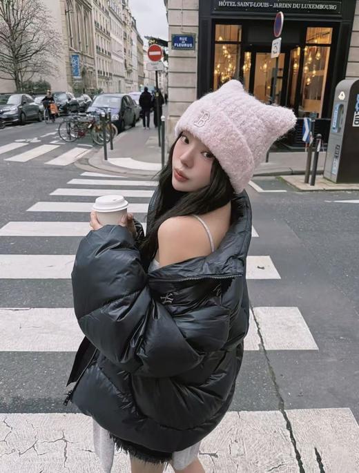 暖萌出圈 质感在线 m*b针织猫耳朵毛线帽！ 商品图6