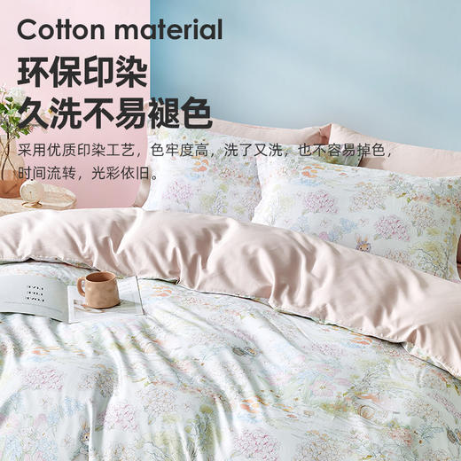 60支全棉贡缎四件套(小兔乖乖) 商品图5