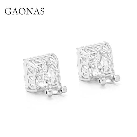 GAONAS 霜雪闪耀 贵气臻奢白色耳钉11796EW 商品图2