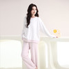 内茵半边绒条纹家居服|抗静电面料，软糯舒适，云朵般触感 商品缩略图1