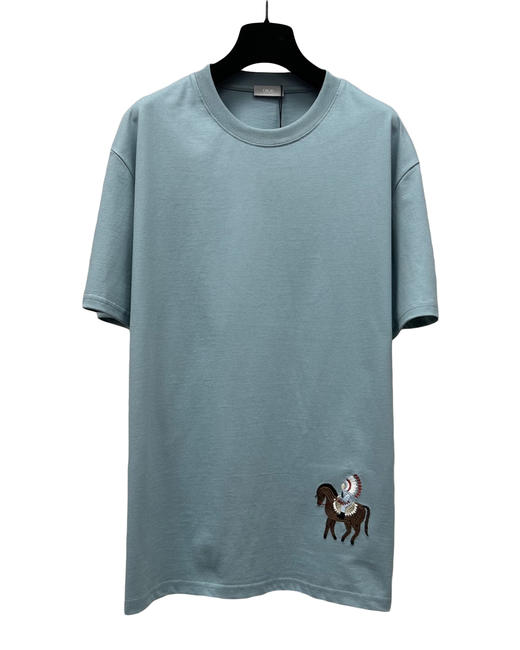 中性款全棉刺绣印花短袖T恤la010 商品图0