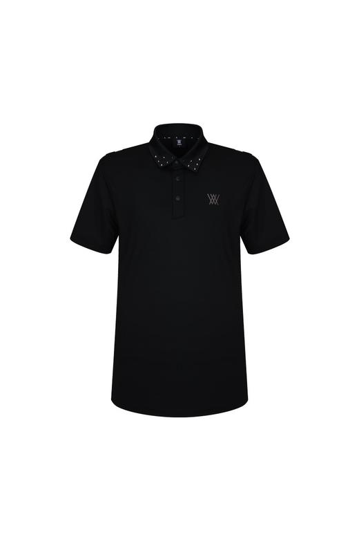 Anew家铆钉潮款印花男女同款情侣POLO衫，M221642-22 商品图2