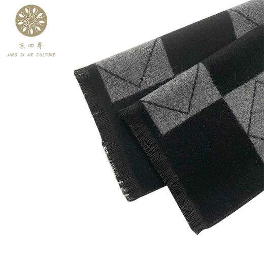 京四界·羊毛混纺围巾&毛呢手套  套装JSJA10-013 商品图5
