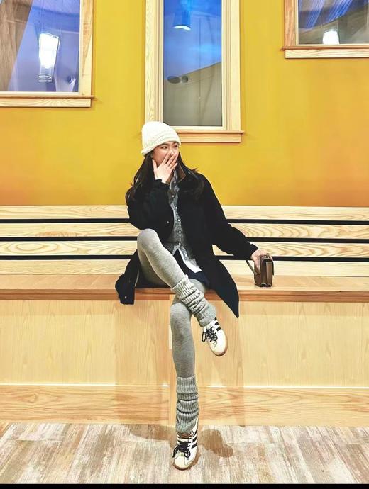 6色可选~【韩系粗线针织长袜套堆堆袜】即好看又保暖，显瘦防寒护脚腕，搭配休闲鞋WD 商品图7