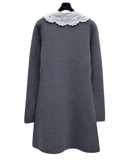 女款可拆卸领针织连衣裙hu 商品图1