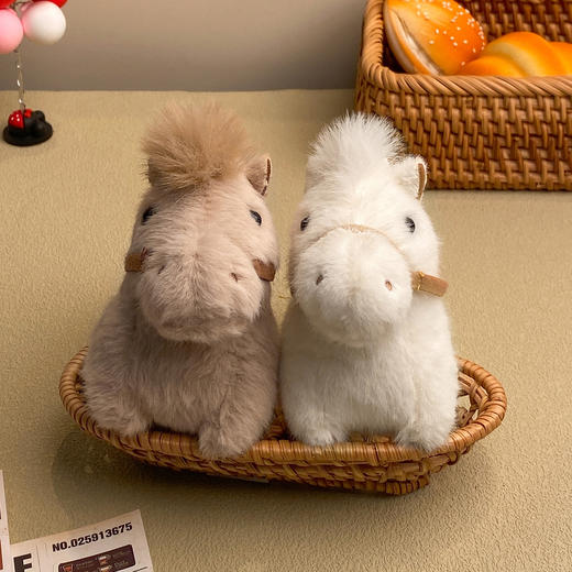 【马年吉祥物毛绒小马公仔】 马上有钱挂件钥匙扣 可爱新年礼物生肖小马 商品图2