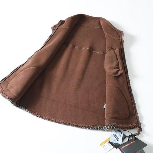 大厂订单！2025休闲费尔岛摇粒绒加厚保暖羊羔绒立领马甲无袖外套女款！ 商品图4