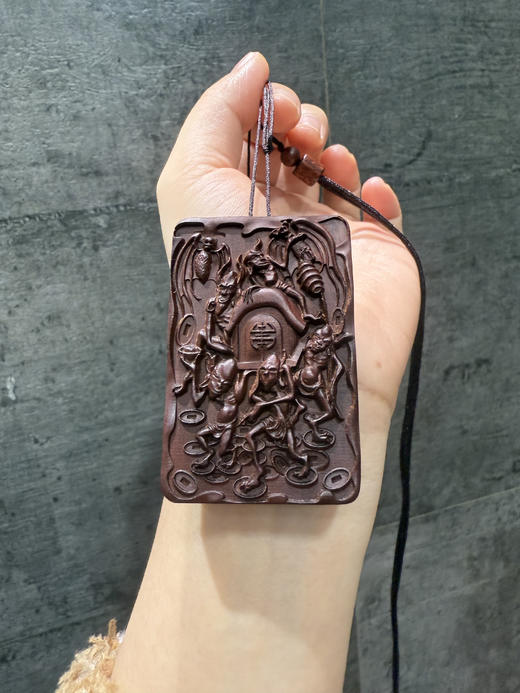 【福利款】雷击木五👻运贝才财&魁星斗转星移吊坠男女同款装饰品 商品图1