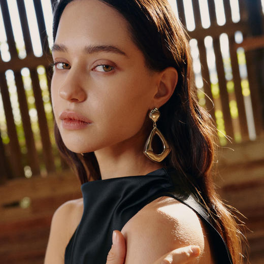 Mordern Art 现代艺术时期 | 菱镜金/银色耳环 商品图2