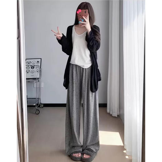 时尚百搭休闲印花减龄阔腿长裤-纪念日百货门店同款167745952 商品图1