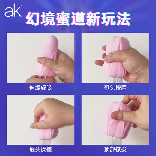 【精准吮吸】AK樱花系列飞机蛋男用手动飞机杯 延时锻炼杯 商品图2