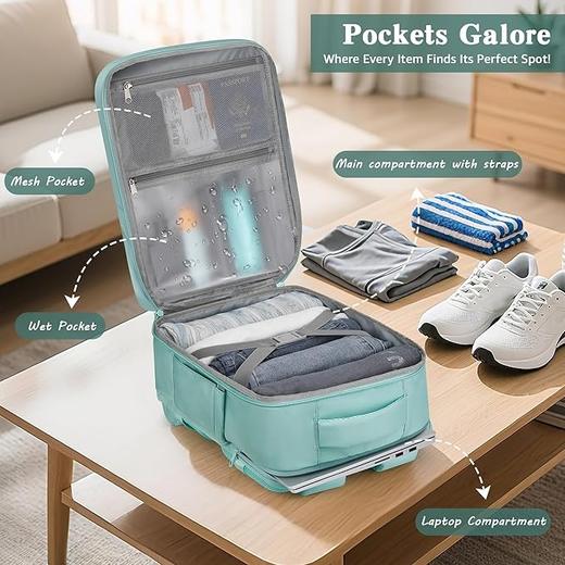 英国ETRONIK 新款瑞安航空客舱包 手提随身行李双肩包 黑色-X002FNNKD7 商品图3