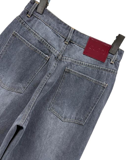 女款高腰宽松直筒牛仔裤长裤hu012 商品图2