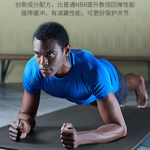 美穗吉家 加长多功能高回弹运动健身垫185x80x1cm 雾霾蓝 商品图7