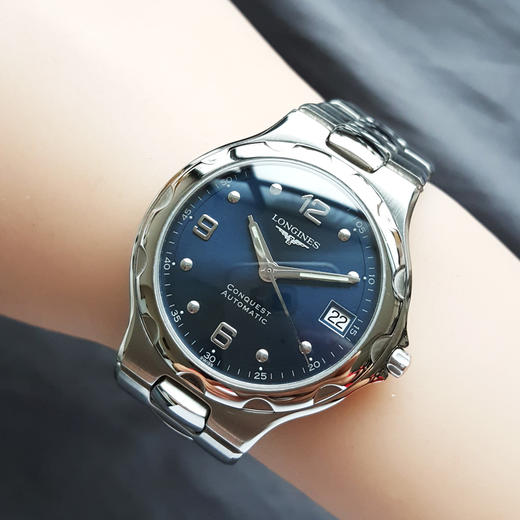 【95新】LONGINES 浪琴L1.638.4.96.6自动机械机芯日期显示35.5MM（中性款）康卡斯系列精钢171225AK24 商品图8