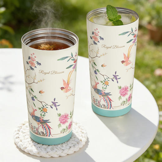 大英博物馆 东方梦境系列 凤栖春晓 便携咖啡保冷保温杯 商品图2