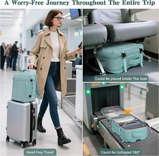 英国ETRONIK 新款瑞安航空客舱包 手提随身行李双肩包 黑色-X002FNNKD7 商品图4