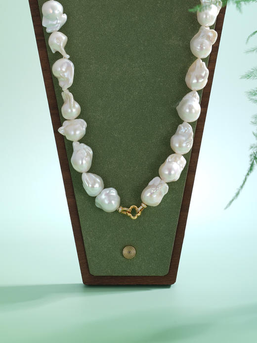 子佩集【幻澜凝雪】银S925珍珠惜王妃项链【BLKXL001】14-18mm巴洛克珠2601 商品图4