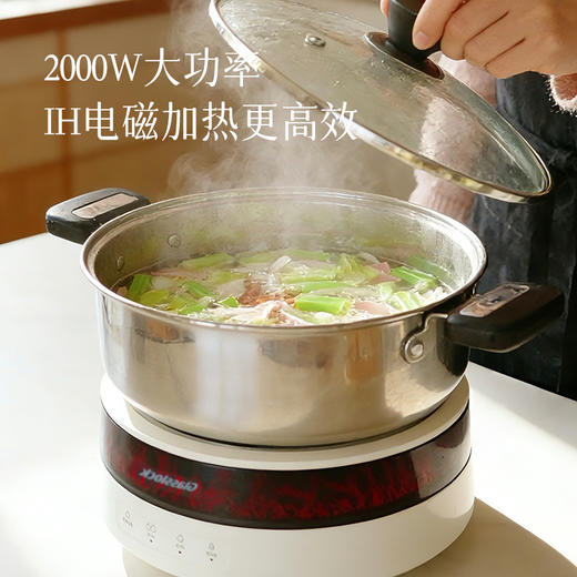 【送304不锈钢汤锅1个 电磁炉】2000w火力 分体更好清洗~ 商品图3