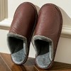 紧急清仓【进口头层牛皮拖鞋】男女款都有！纯手工制作！高奢定制皮胚耐磨柔软PVC底~好看又轻便，不仅保暖性好，还超级防滑WD 商品缩略图0