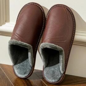 紧急清仓【进口头层牛皮拖鞋】男女款都有！纯手工制作！高奢定制皮胚耐磨柔软PVC底~好看又轻便，不仅保暖性好，还超级防滑WD