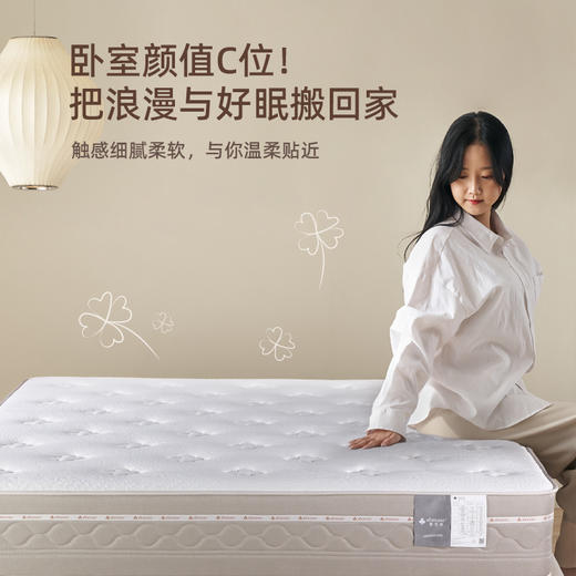 雅芳婷棉花堡床垫家用卧室零压慢回弹海绵弹簧床垫 商品图2