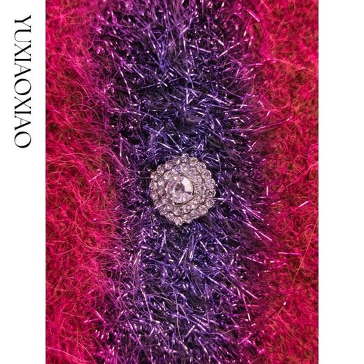 余潇潇【魔法许愿池】苏泊尔羊驼毛混纺手缝钻扣开衫&马夹&半裙套装 商品图2