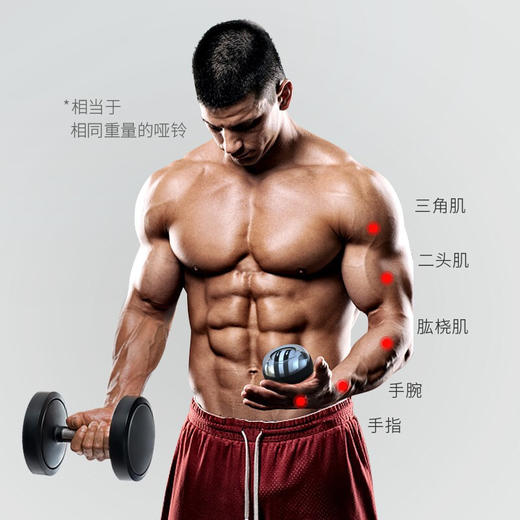 美穗吉家 自启动炫彩腕力球 黑色 商品图5