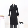 FOCALS新款立裁修身气质时尚羊毛羊绒中长款大衣外套FRGDK735N1 商品缩略图1