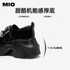 MIO米奥甜酷小皮鞋2026春季新款厚底增高黑色复古通勤运动乐福鞋M261561544 商品缩略图4
