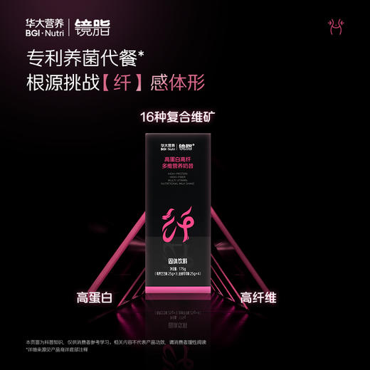 【体重管理套餐】华大营养镜脂轻益生菌压片糖果+纤代餐奶昔+美藤果肽压片糖果 科学告别重腹 商品图9