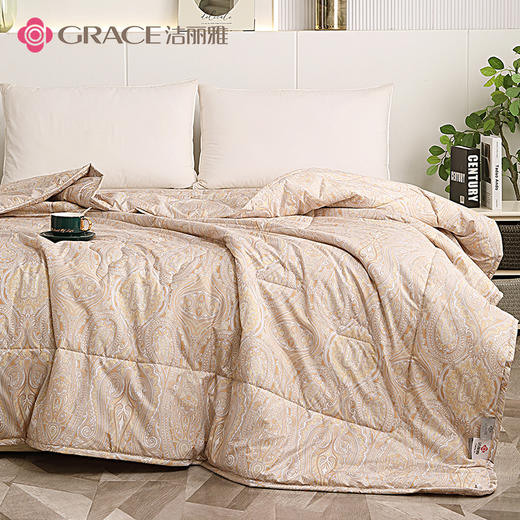 洁丽雅丨臻丝羊毛被 JLY-YHK016 商品图1