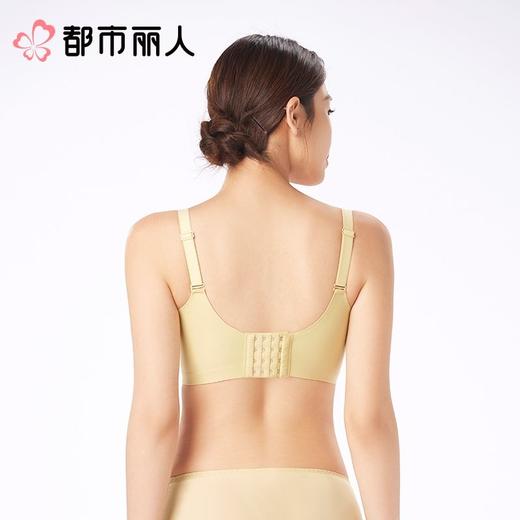 都市丽人内衣红品加加厚薄文胸蕾丝内衣四排四扣无钢圈LJC1A101 商品图3
