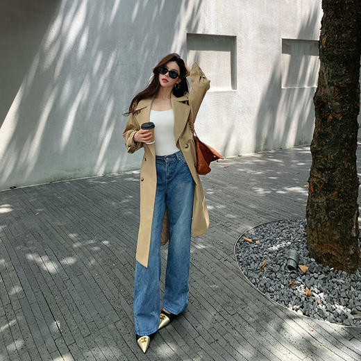 哥特莱丝·鹅绒牛仔裤，90鹅绒填充，显瘦、轻松穿出大长腿 商品图3