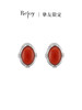 【挚友限定】赤盈 18k金南红耳夹 商品缩略图0