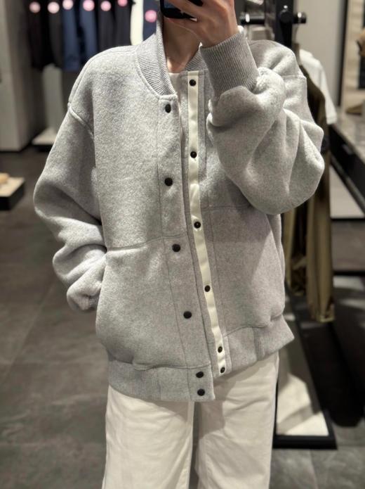中性款羊毛棒球外套hu 商品图3