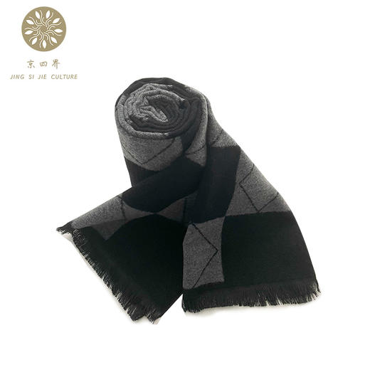 京四界·羊毛混纺围巾&毛呢手套  套装JSJA10-013 商品图3