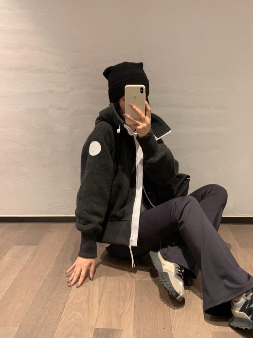 加拿大鹅家同款羊毛90新国标白鸭绒羽绒服飞行外套 商品图7