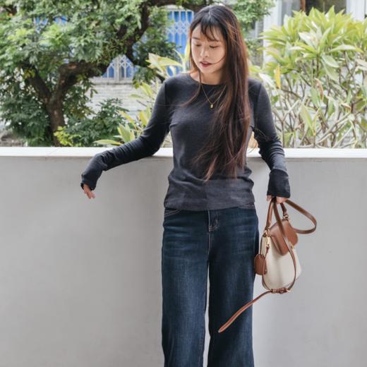 菜菜家天丝羊毛打底衫|澳洲羊毛+兰精天丝+发热腈纶黄金配比，云感软糯巨舒服 商品图2