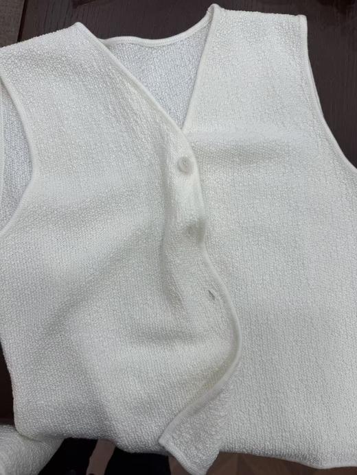 霜籁|优雅V领肌理感羊毛衫两件套 商品图9