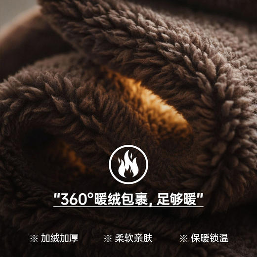 马登2025新款冬天一脚蹬休闲鞋加绒保暖办公室全包跟厚底外穿男拖 商品图1