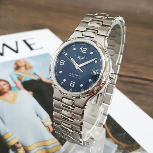 【95新】LONGINES 浪琴L1.638.4.96.6自动机械机芯日期显示35.5MM（中性款）康卡斯系列精钢171225AK24 商品图1