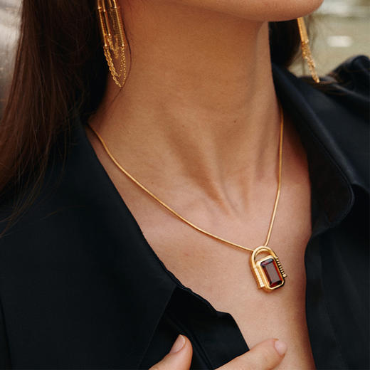 【左小青&王菊同款】Retro Chic意大利复古时尚首饰 宙斯神庙项链 商品图2