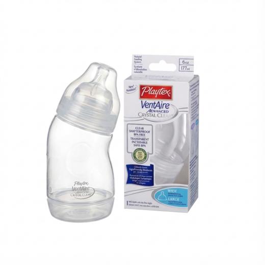 美国Playtex倍儿乐/哺儿适婴幼儿防胀气宽口径/水晶奶瓶 不含BPA 商品图6
