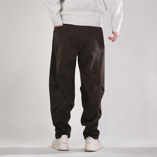 DRONKOO 2025 花色抽绳侧缝前移后侧双压褶粗斜纹厚休闲长裤 商品图4