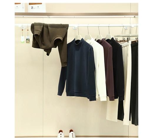 【男士气质半高领，软糯，柔暖】优可丝羊毛一体绒半高领！男士亲肤超柔保暖百搭长袖打底卫衣！ 商品图1