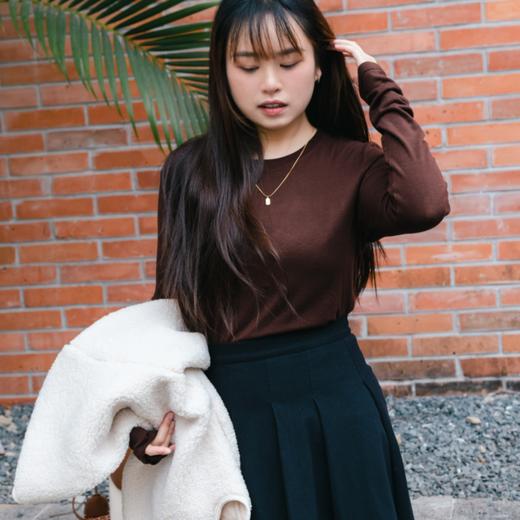 菜菜家天丝羊毛打底衫|澳洲羊毛+兰精天丝+发热腈纶黄金配比，云感软糯巨舒服 商品图1