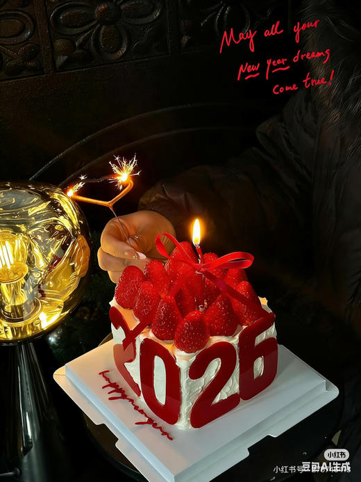新年蛋糕，跨年蛋糕，2026 商品图3