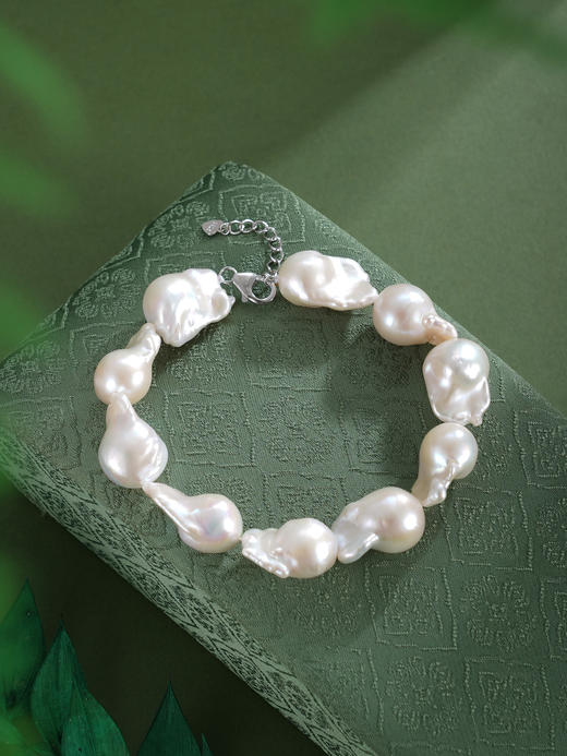 子佩集【幻澜凝雪】银S925珍珠AOYA奥雅手链【BLKSL001】14-18巴洛克珠2601 商品图3