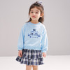 笛莎Deesha 2026春季女童休闲卫衣时尚格纹半裙套装 商品缩略图0